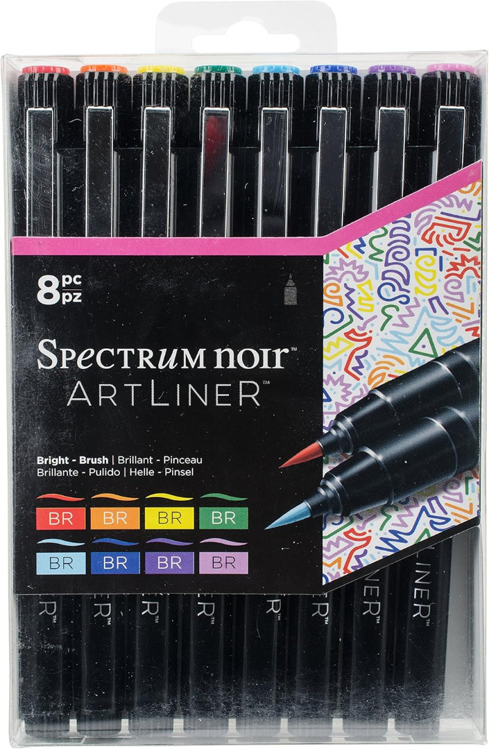 Spectrum Noir ArtLiner - Bright - Brush (8pc)