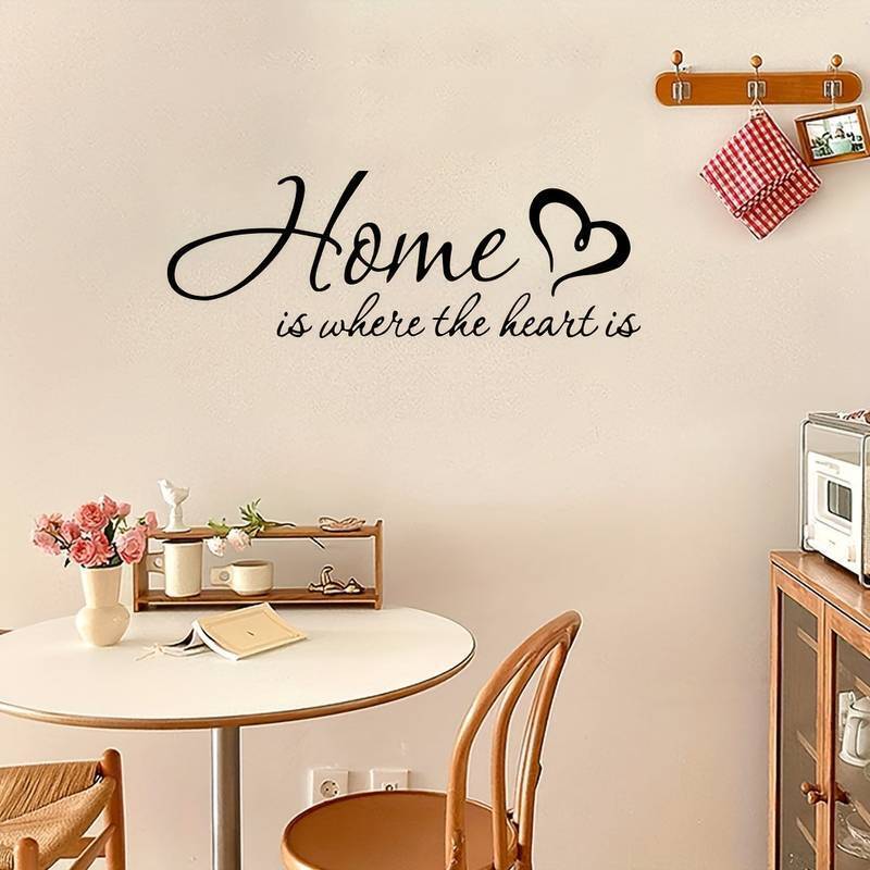 'Home Is Where The Heart Is' Wall Decoration Decal Sticker