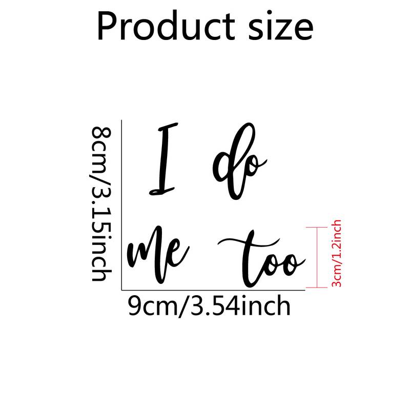 I Do, Me Too Self-Adhesive Shoe Sticker Set