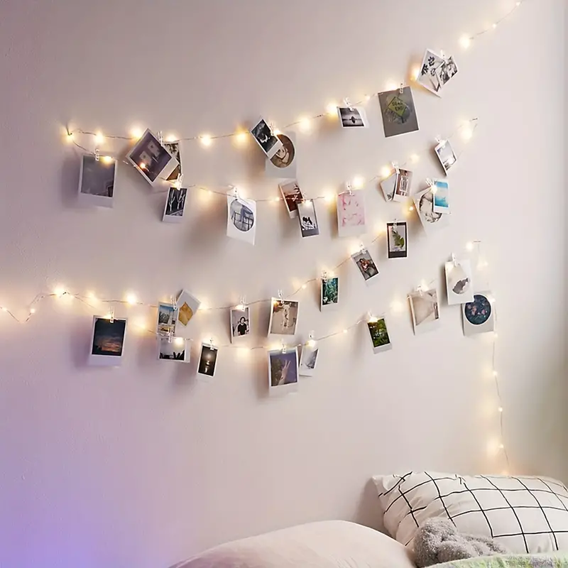 Photo Clip LED String Light, Battery-Powered Fairy Lights