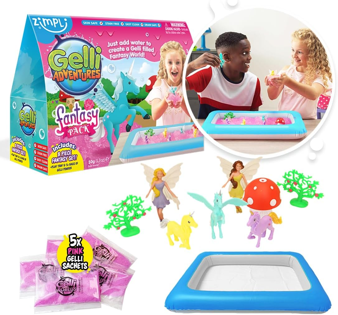 Zimpli Kids Gelli Worlds - 8 Piece Fantasy Playset