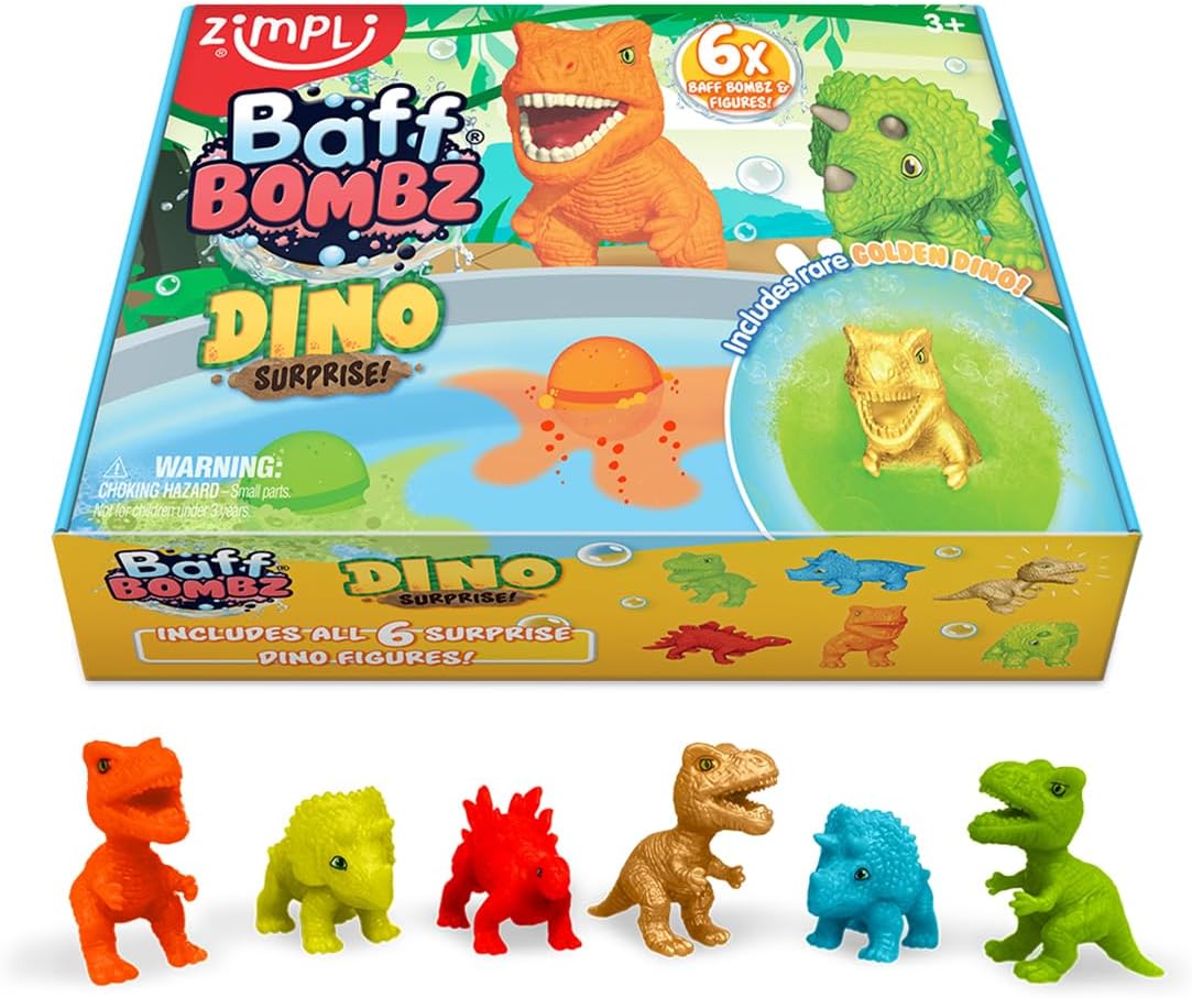 Zimpli Kids Dino Surprise Bath Bombs Gift Set