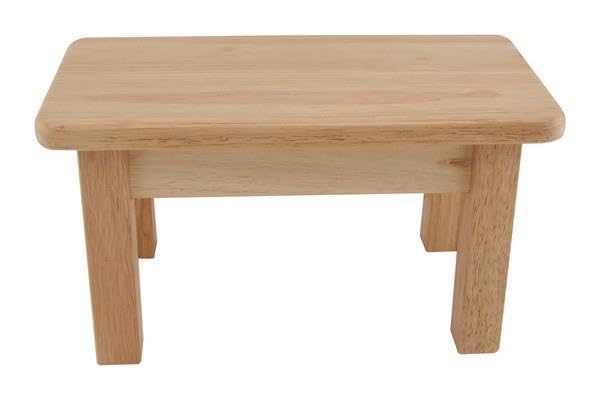 Hevea Wood Kids Stool - Plain Top