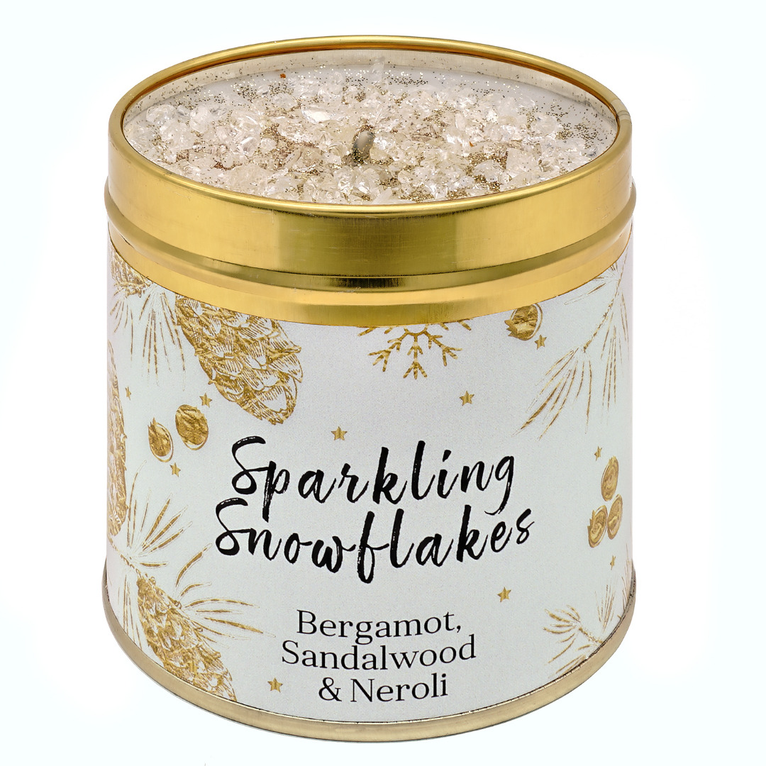 Seriously Scented Christmas Elegance Candle Collection  - Sparkling Snowflakes