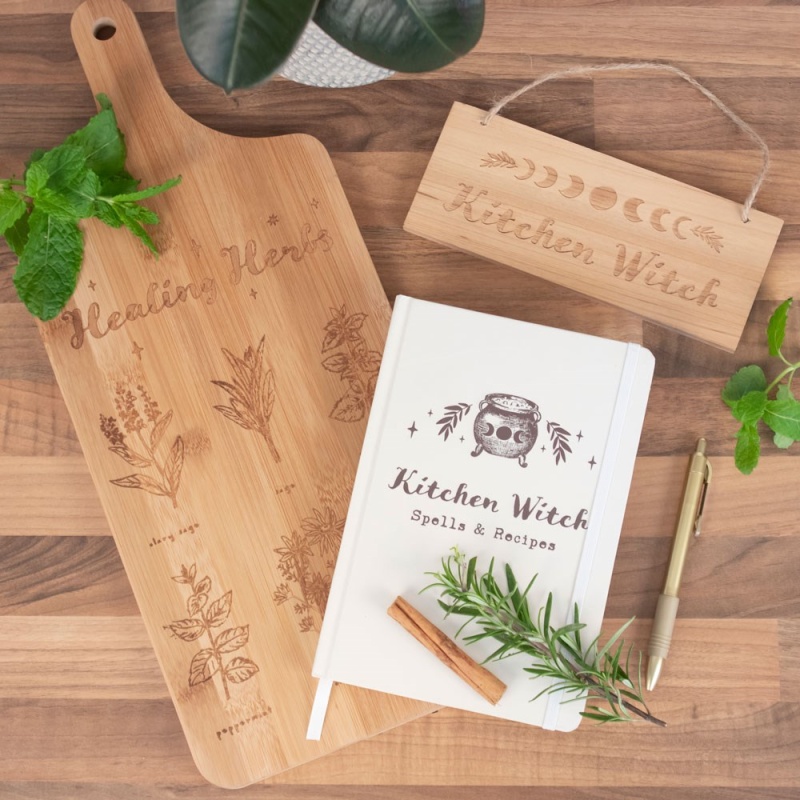 Healing Herbs Wooden Chopping Board / Serving Platter