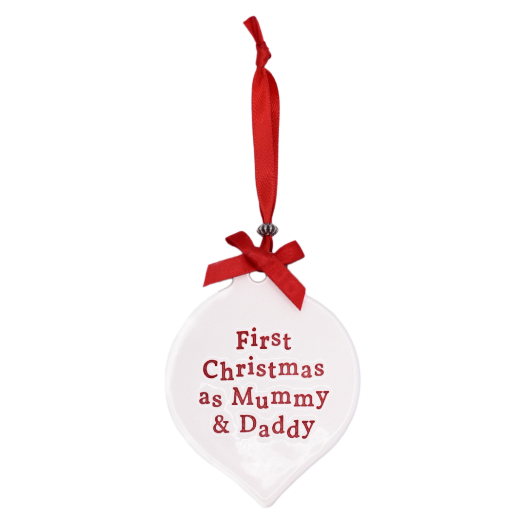 First Christmas as Mummy & Daddy - Christmas Decoration