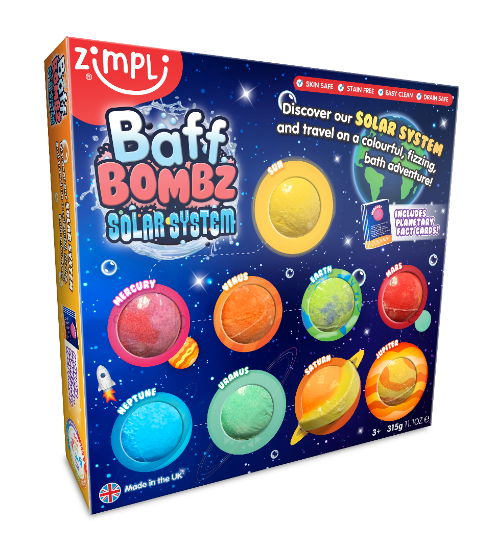 Zimpli Kids Solar System Bath Bombs Gift Set