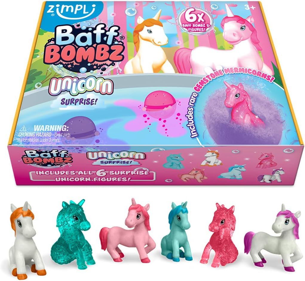 Zimpli Kids Unicorn Surprise Bath Bomb Gift Set