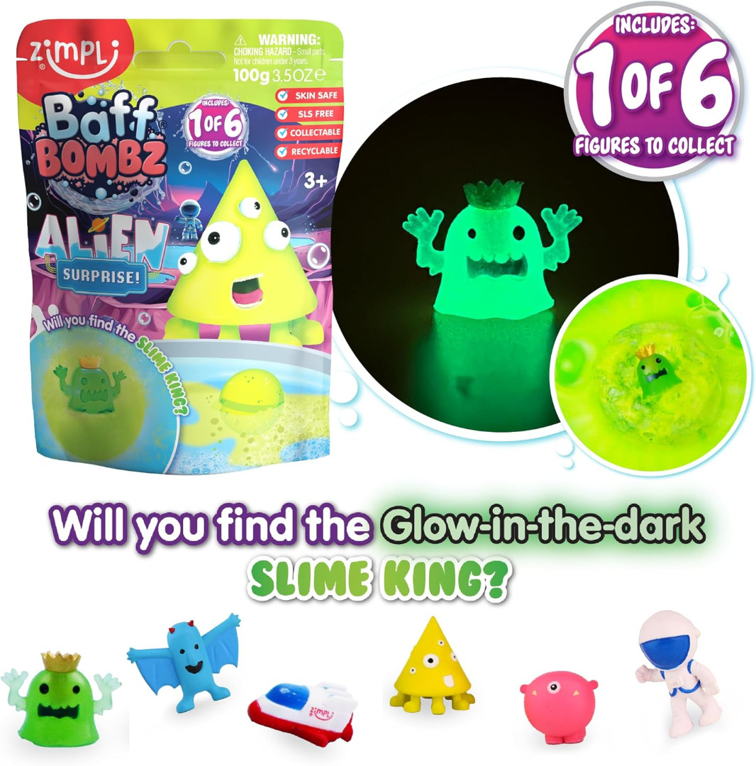 Zimpli Kids Large Alien Surprise Bath Bomb