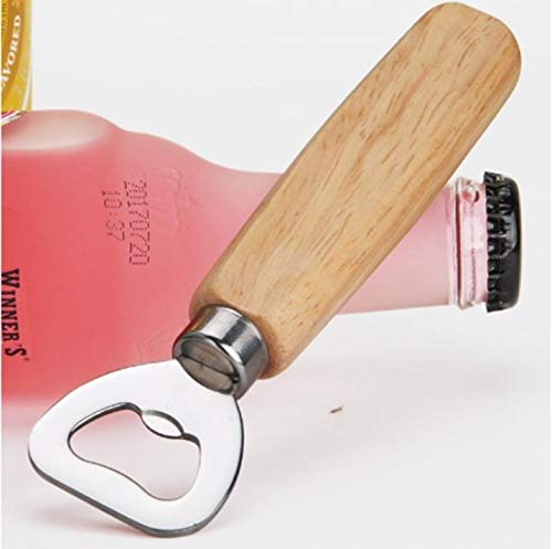 Bottle Opener with Wooden Handle