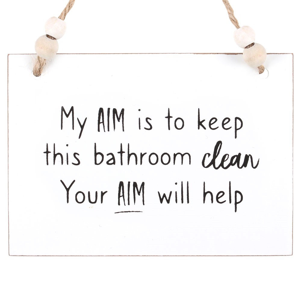 Your Aim Hanging Sign