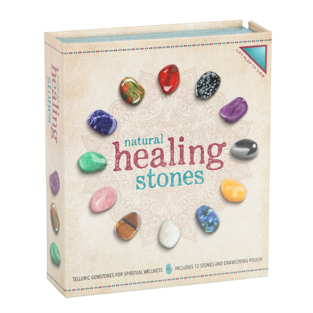 Set of 12 Natural Crystal Healing Gemstones