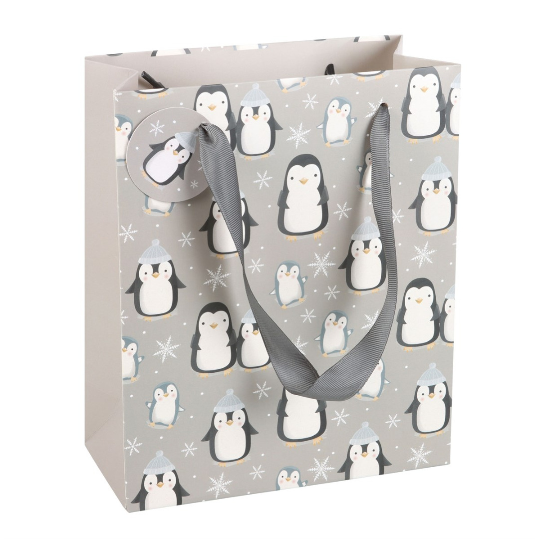 Medium Winter Penguin Gift Bag