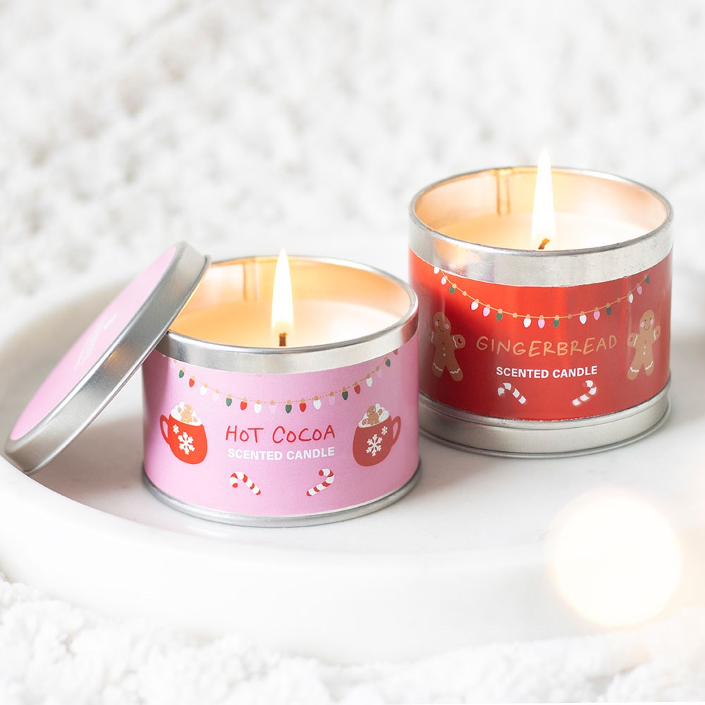 Pair of Snuggle Season Candle Tins